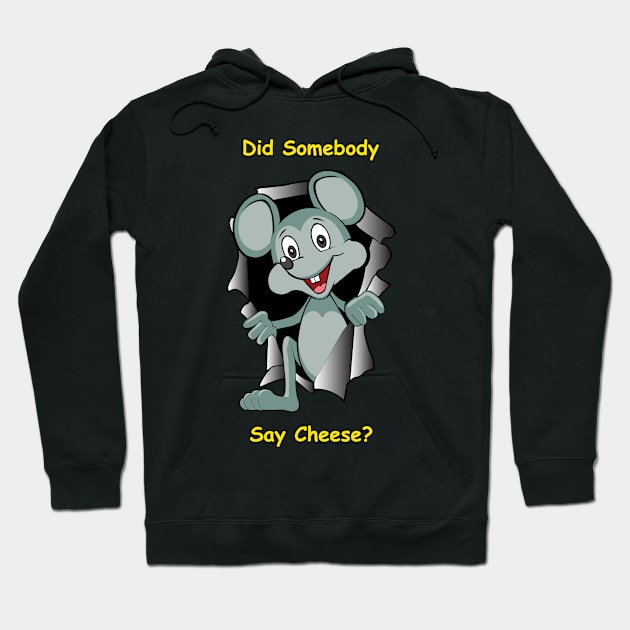 Mouse looking for cheese Hoodie by moodtees